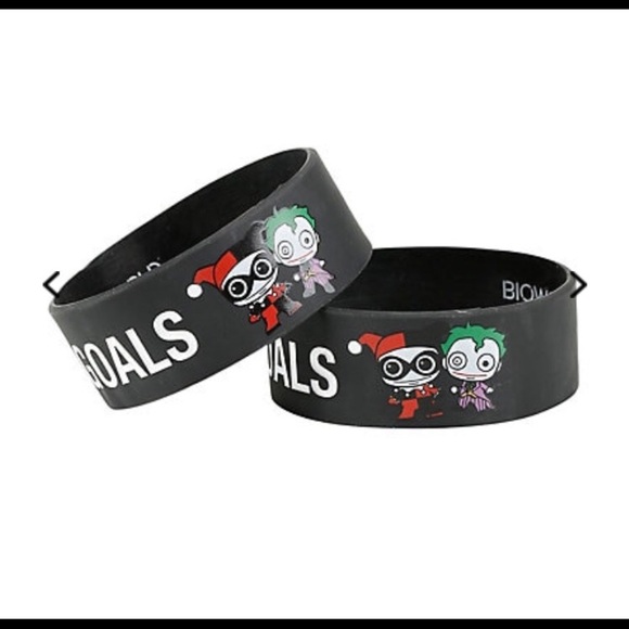 DC Comics Jewelry - 🔥Last One🔥 Joker & Harley Black Relationship Goals Bracelet Set